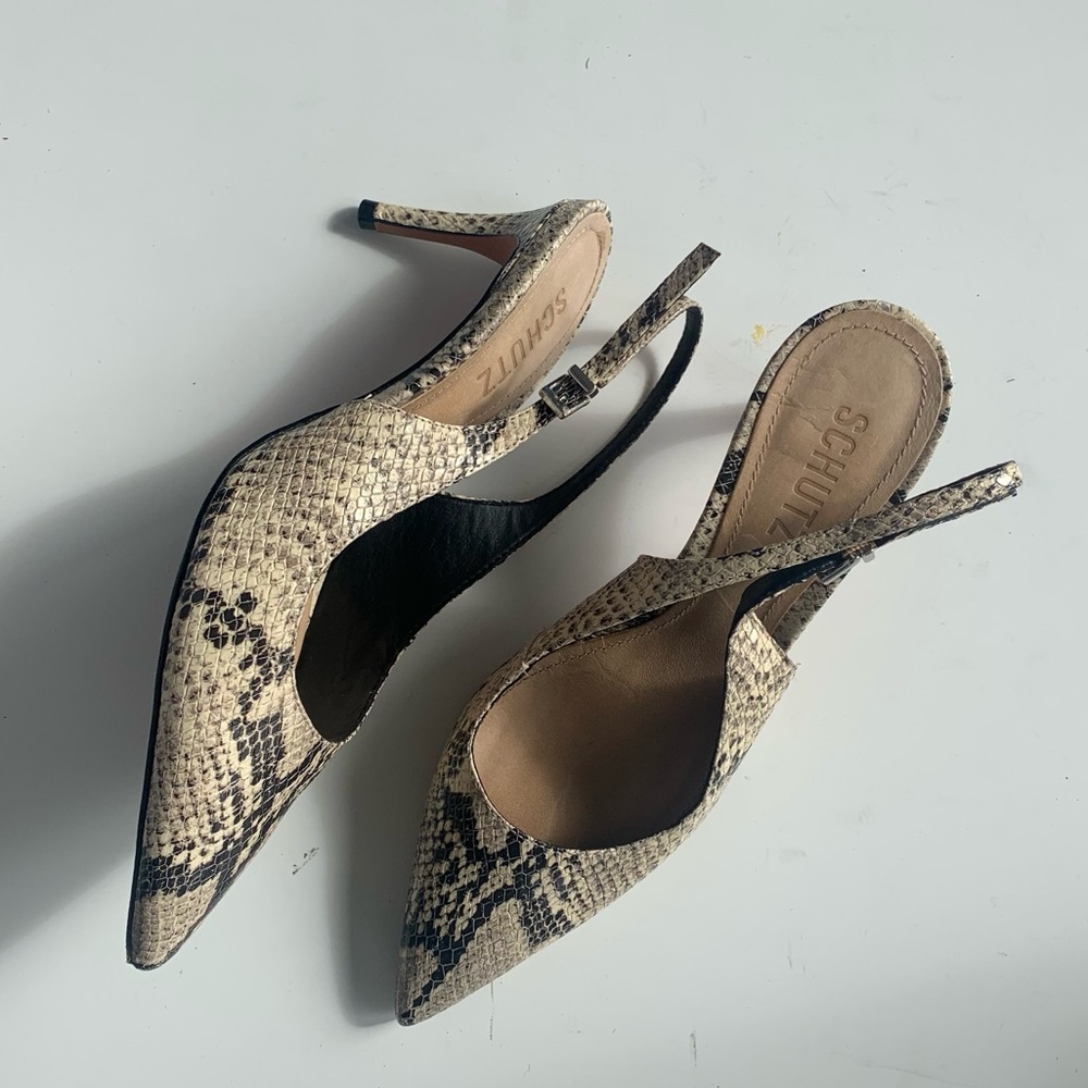 Schutz Point Toe Slingback